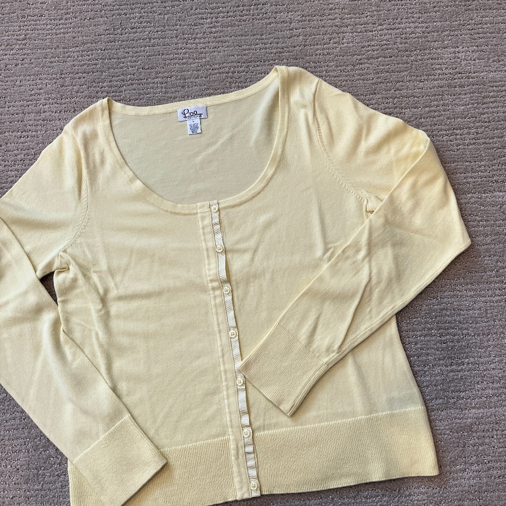 Lilly Pulitzer cardigan New yellow